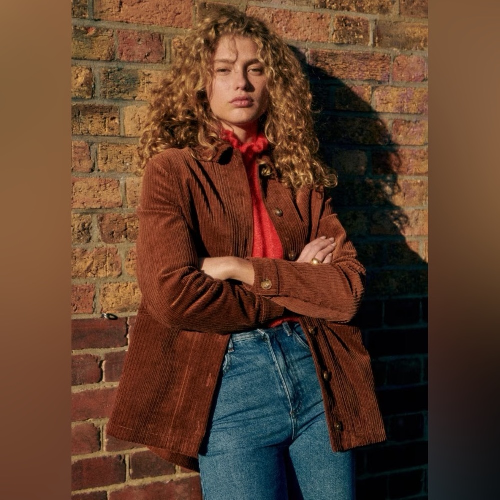 Sézane Women’s Will Jacket - XL - Brown Corduroy